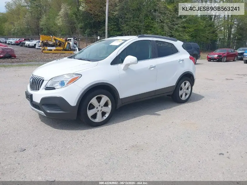 2016 Buick Encore VIN: KL4CJESB9GB563241 Lot: 42262952