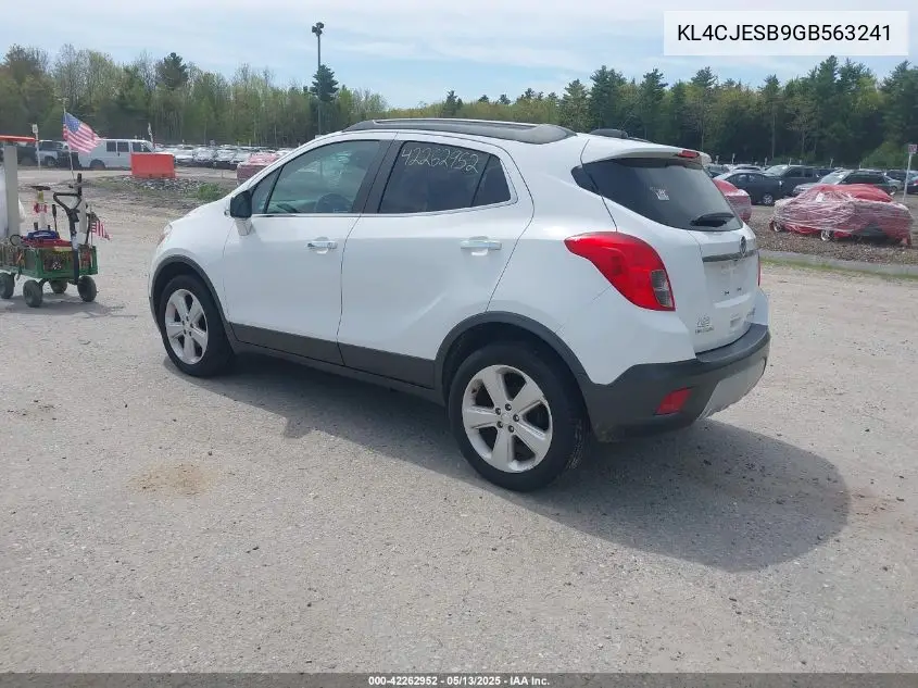 2016 Buick Encore VIN: KL4CJESB9GB563241 Lot: 42262952
