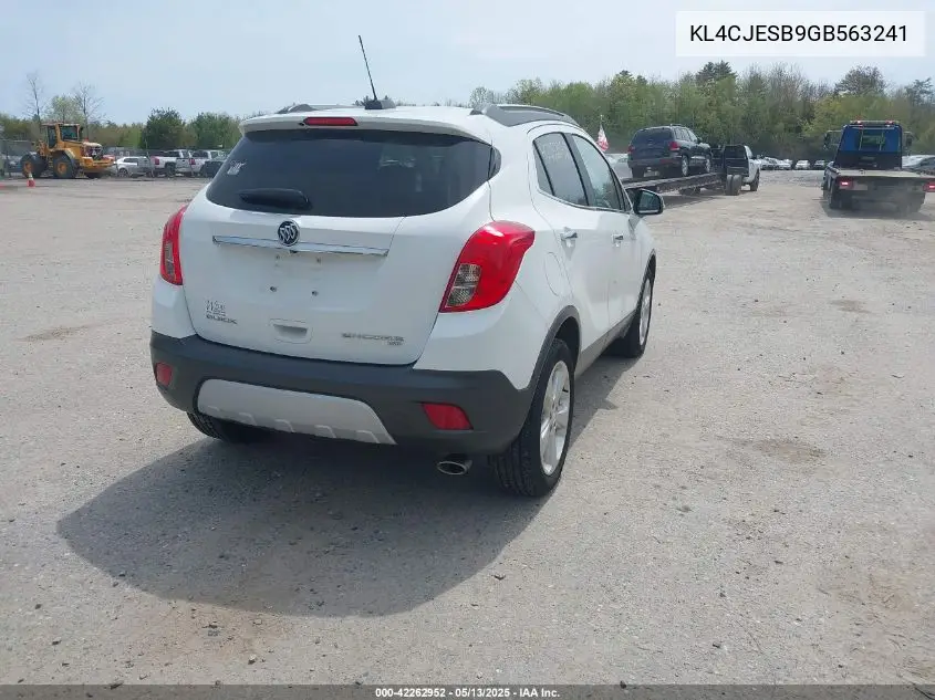 2016 Buick Encore VIN: KL4CJESB9GB563241 Lot: 42262952