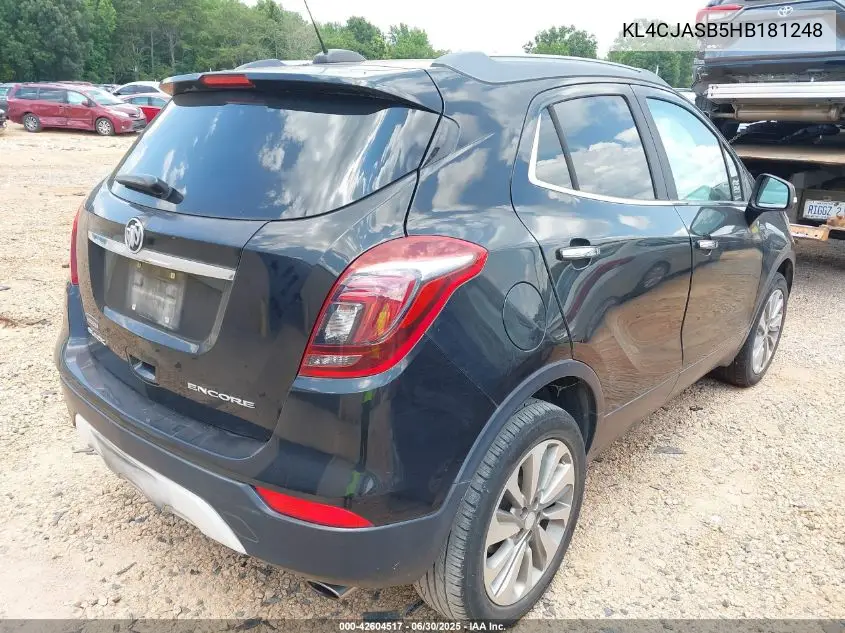 2017 Buick Encore Preferred VIN: KL4CJASB5HB181248 Lot: 42604517