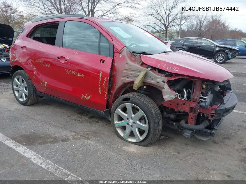 2018 Buick Encore Preferred Ii VIN: KL4CJFSB1JB574442 Lot: 41958495