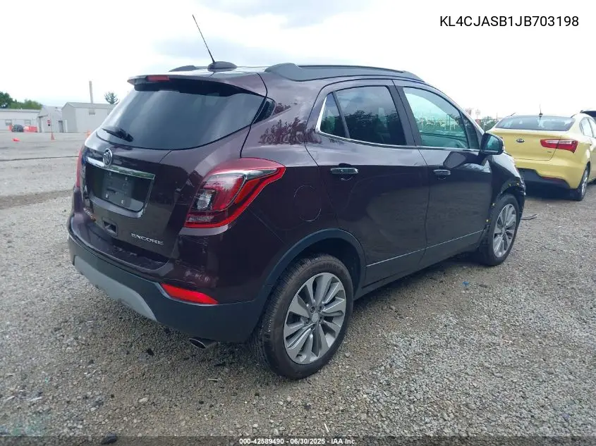 2018 Buick Encore Preferred VIN: KL4CJASB1JB703198 Lot: 42589490
