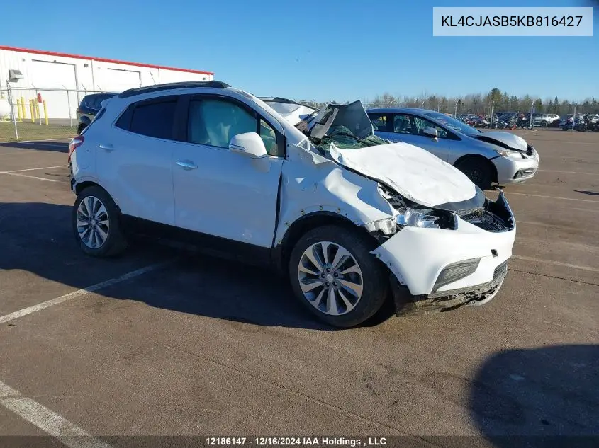 2019 Buick Encore VIN: KL4CJASB5KB816427 Lot: 12186147