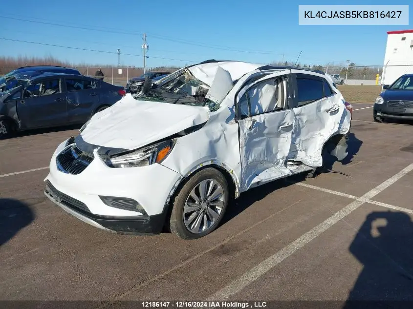 2019 Buick Encore VIN: KL4CJASB5KB816427 Lot: 12186147