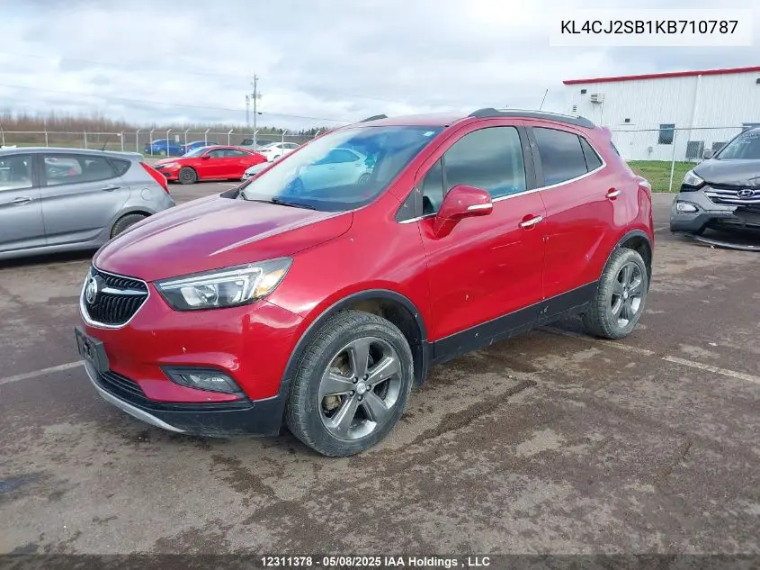 2019 Buick Encore Sport Touring VIN: KL4CJ2SB1KB710787 Lot: 12311378