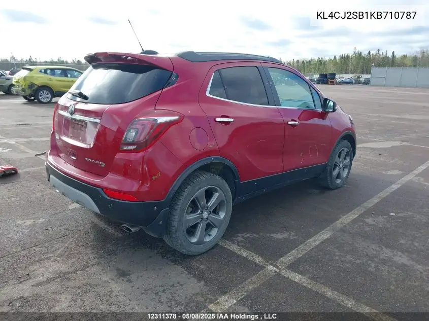 2019 Buick Encore Sport Touring VIN: KL4CJ2SB1KB710787 Lot: 12311378