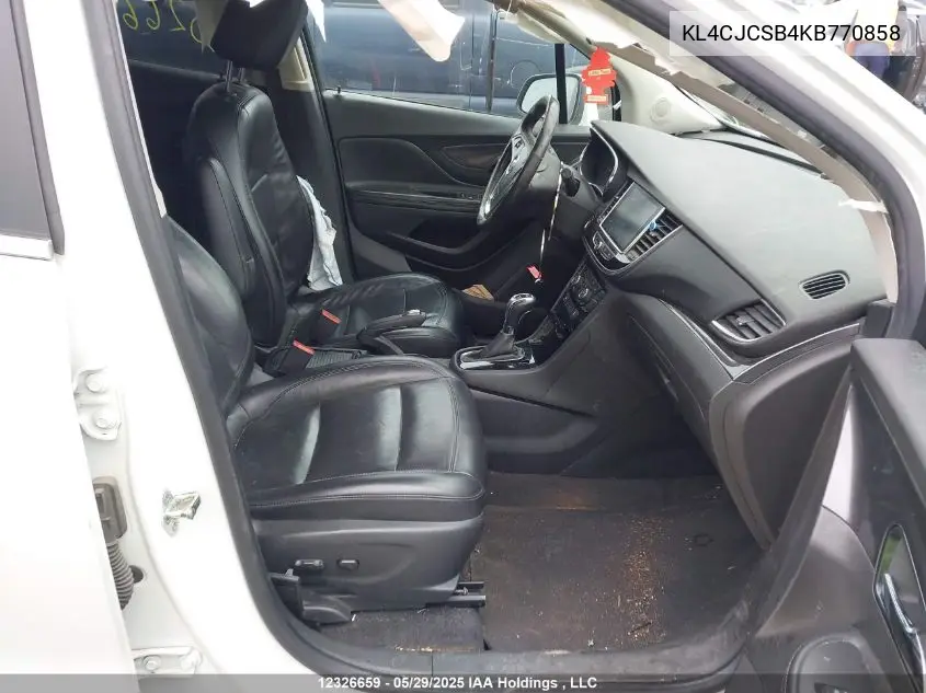 2019 Buick Encore Essence VIN: KL4CJCSB4KB770858 Lot: 12326659