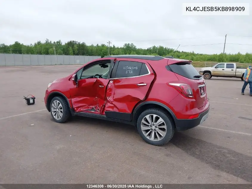 2019 Buick Encore Preferred VIN: KL4CJESB5KB898909 Lot: 12346308