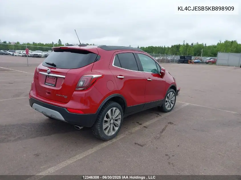 2019 Buick Encore Preferred VIN: KL4CJESB5KB898909 Lot: 12346308