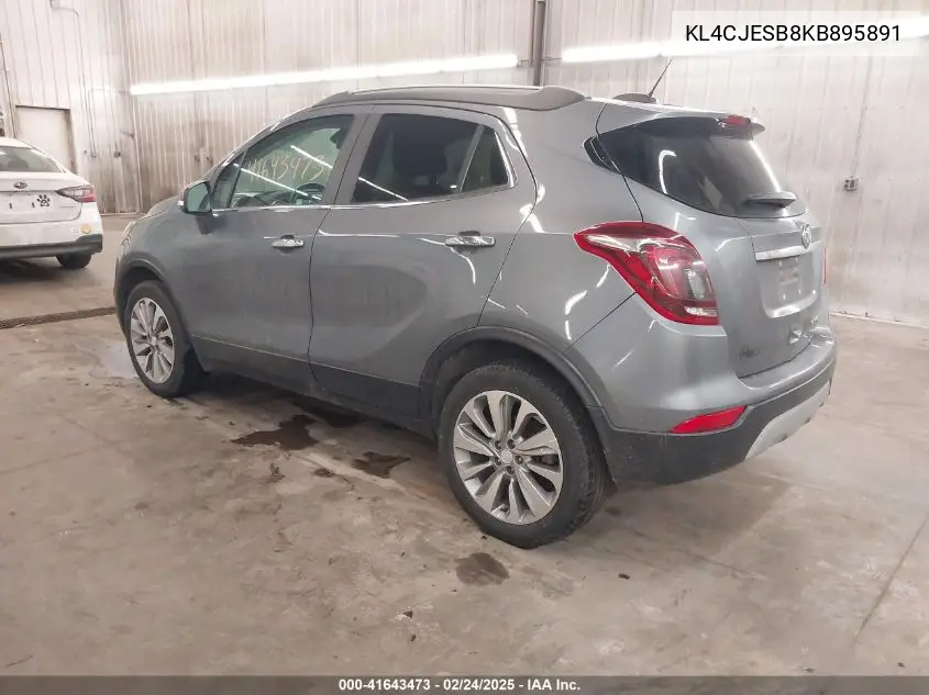 2019 Buick Encore Awd Preferred VIN: KL4CJESB8KB895891 Lot: 41643473