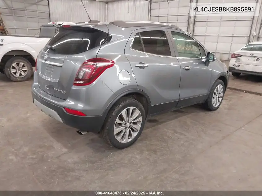 2019 Buick Encore Awd Preferred VIN: KL4CJESB8KB895891 Lot: 41643473
