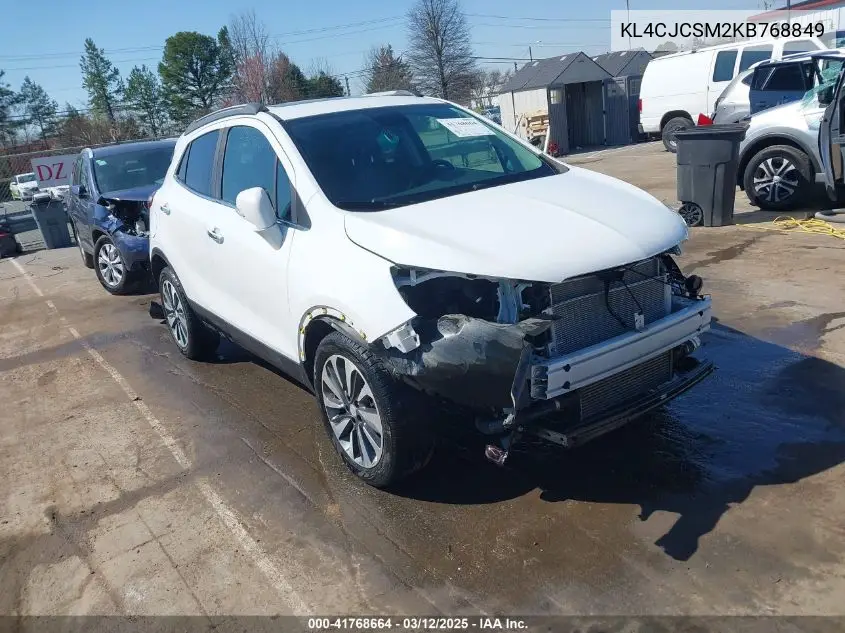 2019 Buick Encore Fwd Essence VIN: KL4CJCSM2KB768849 Lot: 41768664