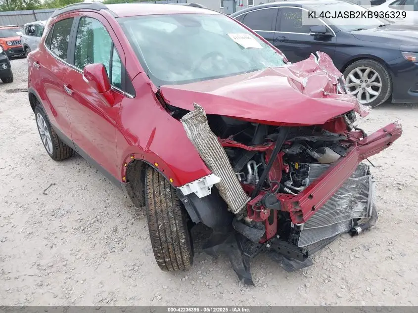 2019 Buick Encore Fwd Preferred VIN: KL4CJASB2KB936329 Lot: 42236396