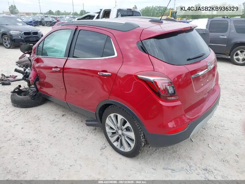 2019 Buick Encore Fwd Preferred VIN: KL4CJASB2KB936329 Lot: 42236396