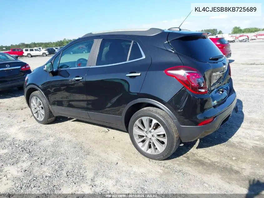2019 Buick Encore Awd Preferred VIN: KL4CJESB8KB725689 Lot: 42239696