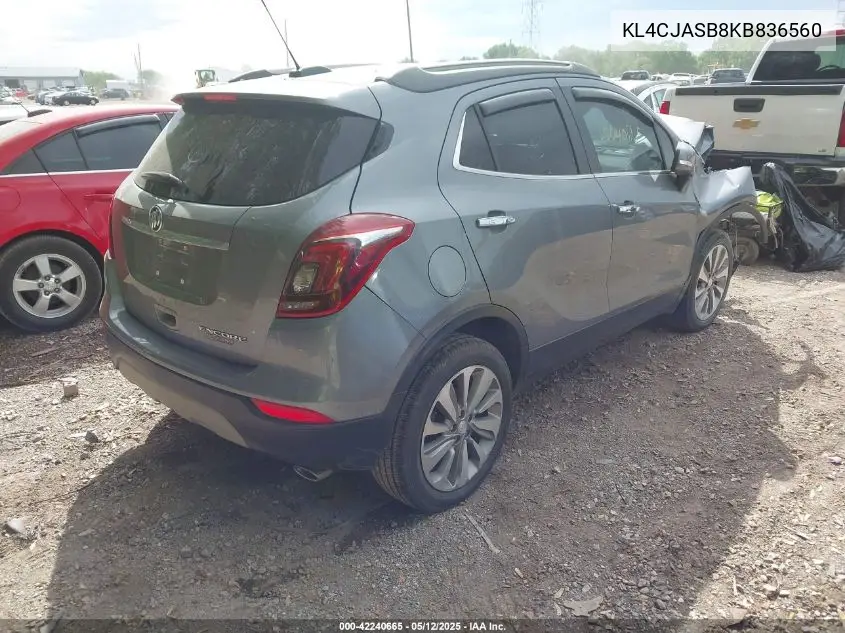 2019 Buick Encore Fwd Preferred VIN: KL4CJASB8KB836560 Lot: 42240665