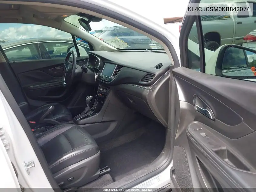 2019 Buick Encore Fwd Essence VIN: KL4CJCSM0KB842074 Lot: 42243752