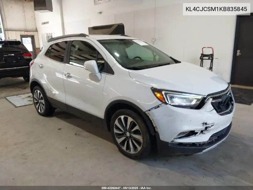 2019 Buick Encore Fwd Essence VIN: KL4CJCSM1KB835845 Lot: 42262447