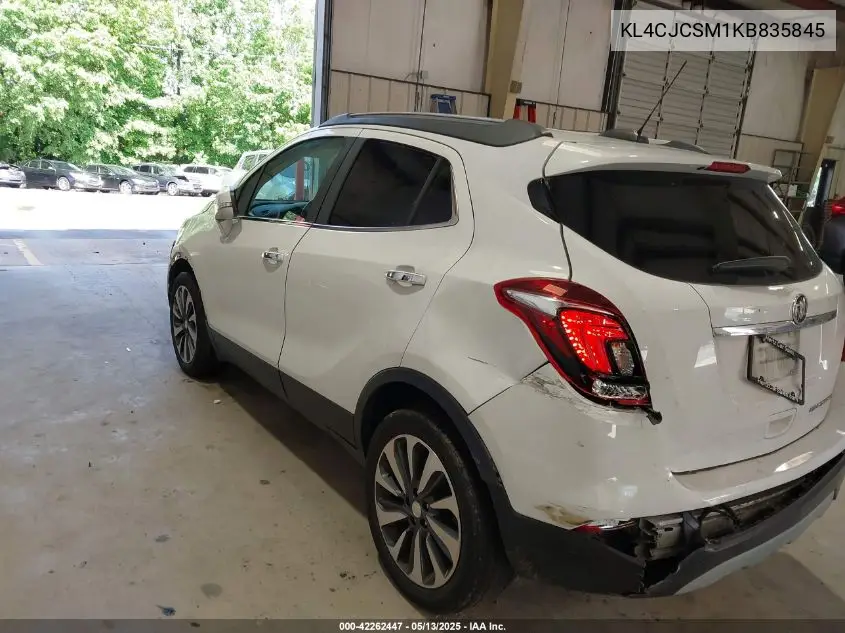 2019 Buick Encore Fwd Essence VIN: KL4CJCSM1KB835845 Lot: 42262447