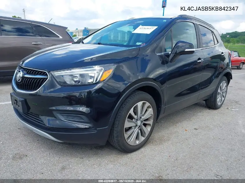 2019 Buick Encore Fwd Preferred VIN: KL4CJASB5KB842347 Lot: 42265617