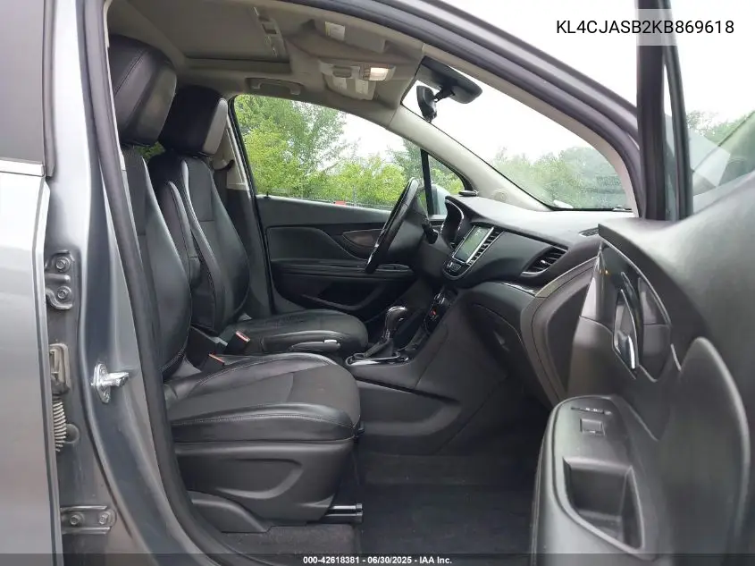 2019 Buick Encore Fwd Preferred VIN: KL4CJASB2KB869618 Lot: 42618381