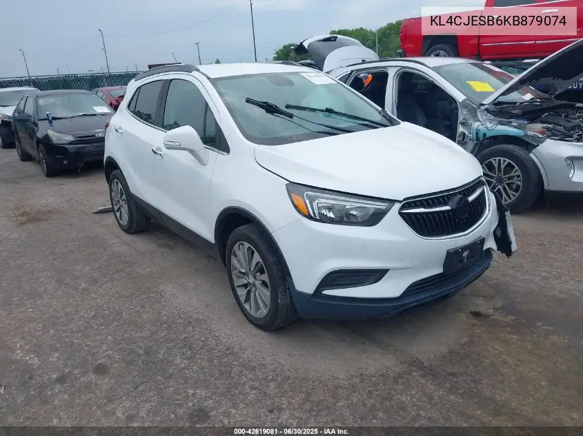 2019 Buick Encore Awd Preferred VIN: KL4CJESB6KB879074 Lot: 42619081
