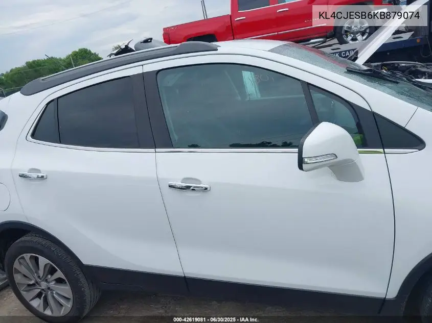 2019 Buick Encore Awd Preferred VIN: KL4CJESB6KB879074 Lot: 42619081