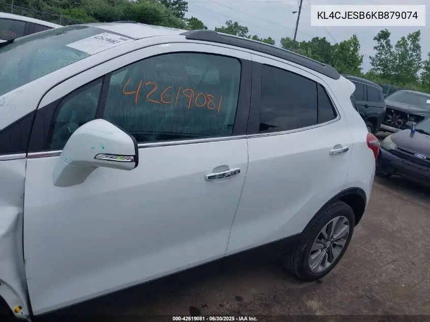 2019 Buick Encore Awd Preferred VIN: KL4CJESB6KB879074 Lot: 42619081