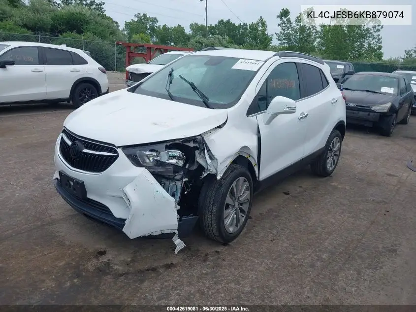 2019 Buick Encore Awd Preferred VIN: KL4CJESB6KB879074 Lot: 42619081
