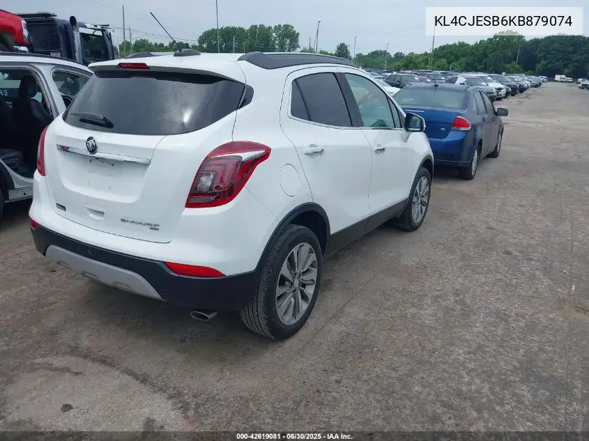 2019 Buick Encore Awd Preferred VIN: KL4CJESB6KB879074 Lot: 42619081