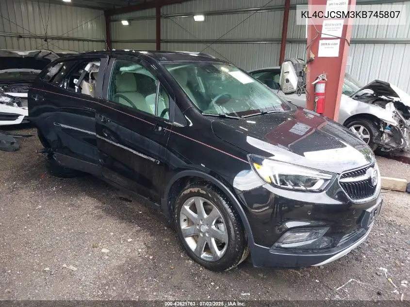2019 Buick Encore Fwd Essence VIN: KL4CJCSM3KB745807 Lot: 42621763