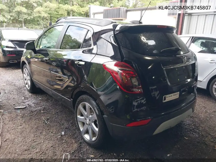 2019 Buick Encore Fwd Essence VIN: KL4CJCSM3KB745807 Lot: 42621763