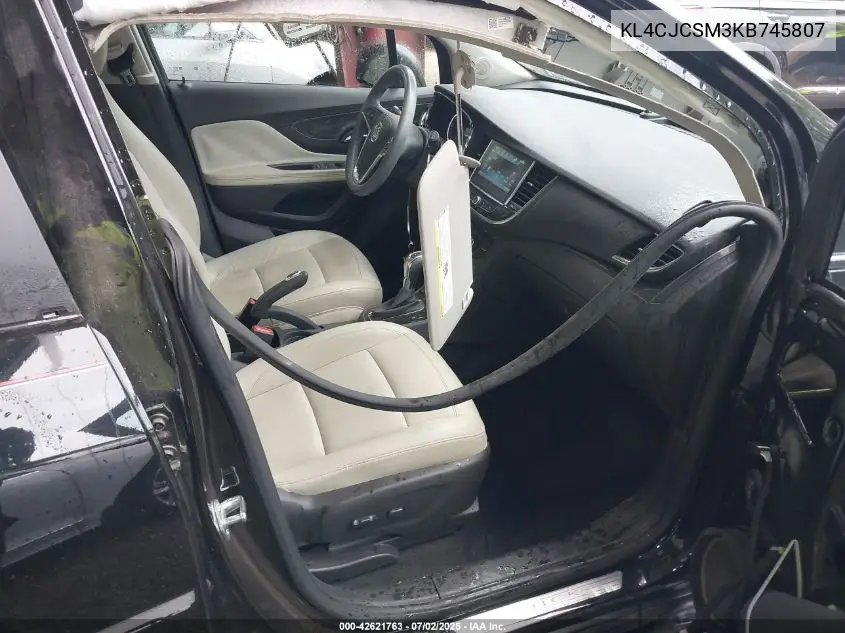 2019 Buick Encore Fwd Essence VIN: KL4CJCSM3KB745807 Lot: 42621763