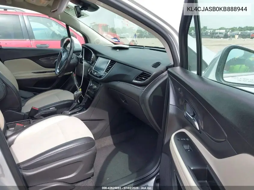 2019 Buick Encore Fwd Preferred VIN: KL4CJASB0KB888944 Lot: 42625893