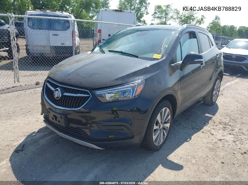 2019 Buick Encore Preferred VIN: KL4CJASB4KB788829 Lot: 42664870