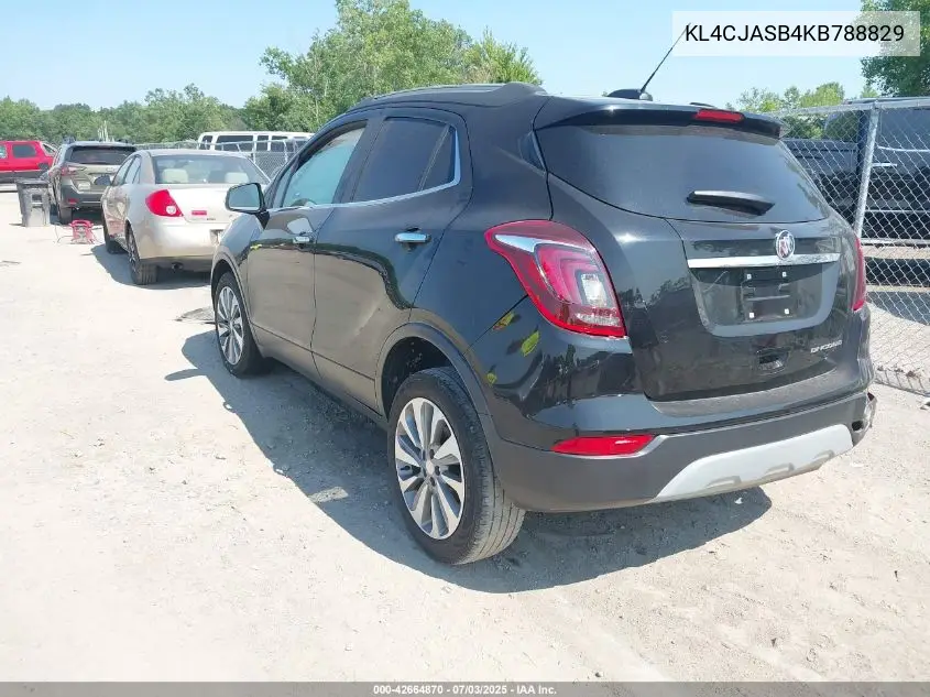 2019 Buick Encore Preferred VIN: KL4CJASB4KB788829 Lot: 42664870