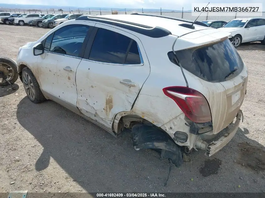 2021 Buick Encore Awd Preferred VIN: KL4CJESM7MB366727 Lot: 41692409