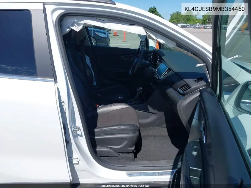 2021 Buick Encore Preferred VIN: KL4CJESB9MB354450 Lot: 42605668