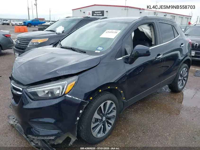 2022 Buick Encore Awd Preferred VIN: KL4CJESM9NB558703 Lot: 42609220