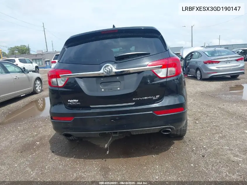 2016 Buick Envision Premium I VIN: LRBFXESX3GD190147 Lot: 42528251