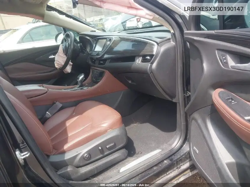 2016 Buick Envision Premium I VIN: LRBFXESX3GD190147 Lot: 42528251