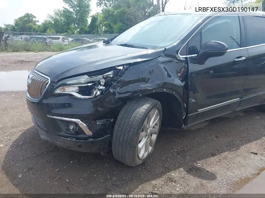 2016 Buick Envision Premium I VIN: LRBFXESX3GD190147 Lot: 42528251