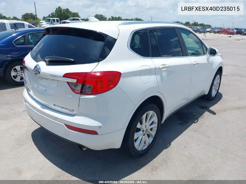 2016 Buick Envision Premium I VIN: LRBFXESX4GD235015 Lot: 42529268