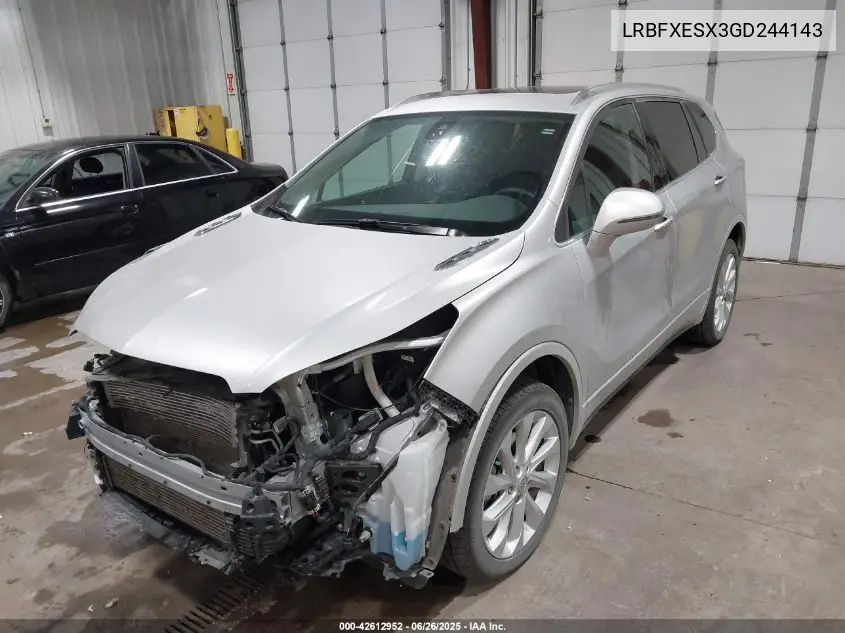 2016 Buick Envision Premium I VIN: LRBFXESX3GD244143 Lot: 42612952