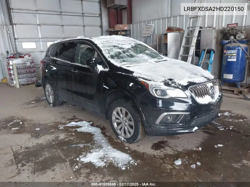 2017 Buick Envision Essence VIN: LRBFXDSA2HD220150 Lot: 41588848