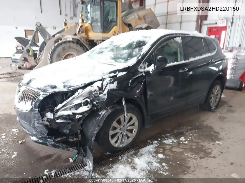 2017 Buick Envision Essence VIN: LRBFXDSA2HD220150 Lot: 41588848