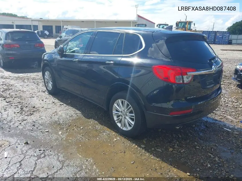 2017 Buick Envision Preferred VIN: LRBFXASA8HD087408 Lot: 42229829