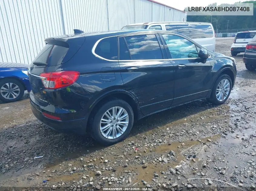 2017 Buick Envision Preferred VIN: LRBFXASA8HD087408 Lot: 42229829