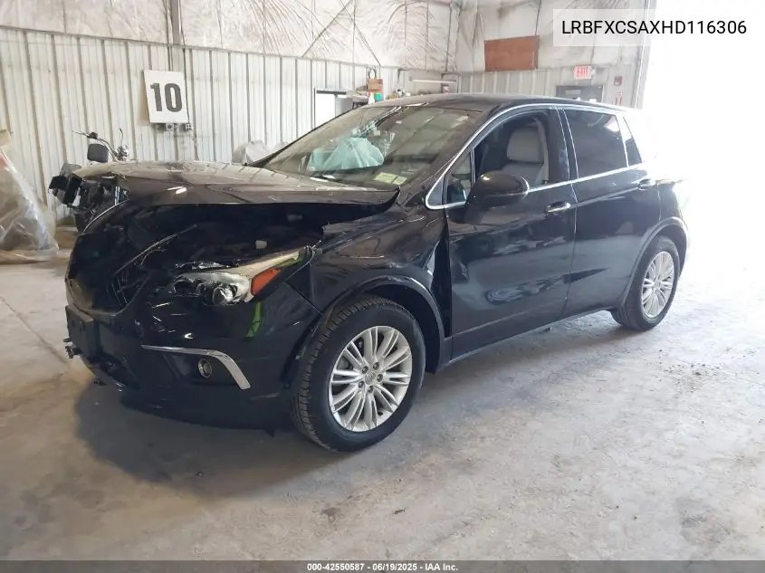 2017 Buick Envision Preferred VIN: LRBFXCSAXHD116306 Lot: 42550587