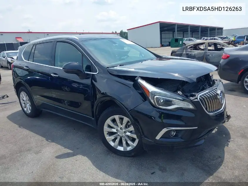 2017 Buick Envision Essence VIN: LRBFXDSA5HD126263 Lot: 42552028